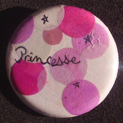 Badge Princesse à Gros Pois