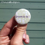 Kit de 2 badges Futurs Mariés - « Bride & Groom To Be »