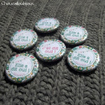 Kit de 6 badges EVJF - « Liberty-Chevalier »