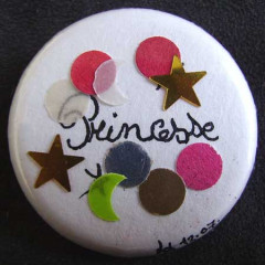 Badge Princesse aux étoiles