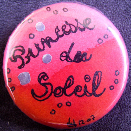 Badge Princesse du Soleil