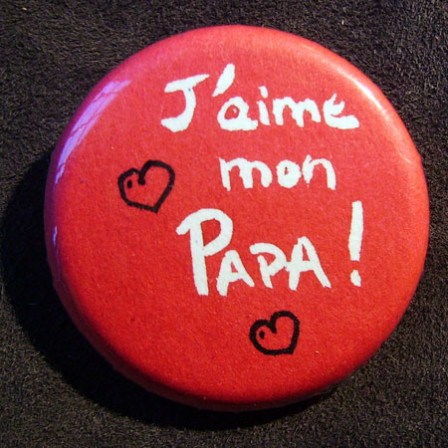 Badge J'aime Mon Papa