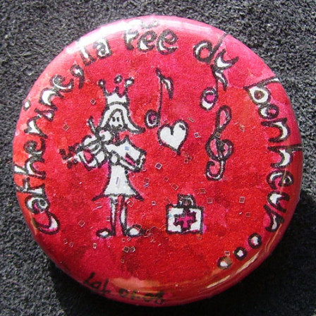 Badge Personnalisé Catherine la fée du bonheur