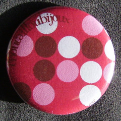 Badge à Pois - Framboise