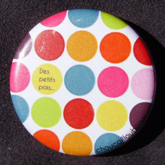 Badge Des petits pois - Multicolore