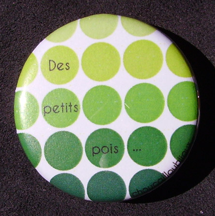 Badge Des petits pois - Vert