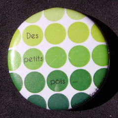 Badge Des petits pois - Vert