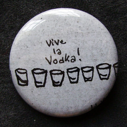 Badge Vive la Vodka !