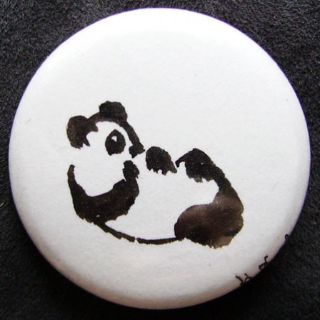 Badge Panda sur le dos