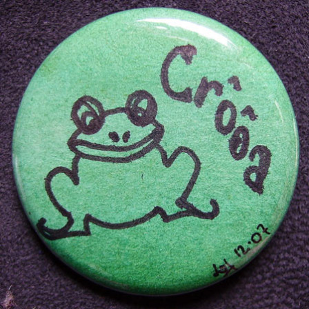 Badge Grenouille Croa