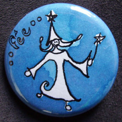 Badge Personnalisé Fée Bleue