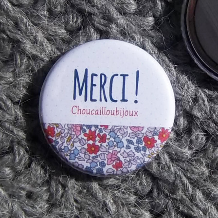 Badge/Magnet/Aimant Merci ! - Liberty Bristol