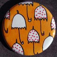 Badge Parapluie - Orange