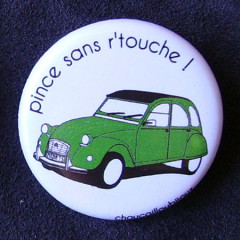 Badges 2CV - Pince sans retouche !