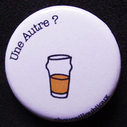 Badge Taverne - Une autre blanche