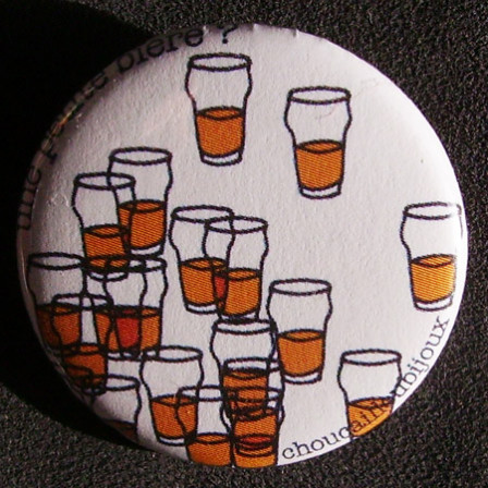 Badge Taverne - Une Petite Bière Blanche