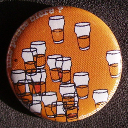 Badge Taverne - Une Petite Bière Orange