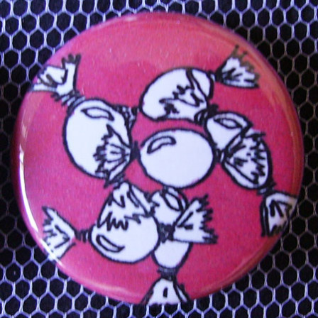 Badge Gourmandise - Rose Bonbon