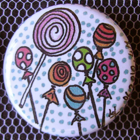 Badge Gourmandise - Sucettes