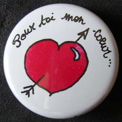 Badge « Les Amoureux » Pour Toi Mon Cœur