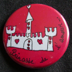 Badge « Les Amoureux » Princesse de l'Amour