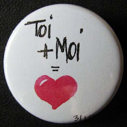 Badge « Les Amoureux » Toi+Moi