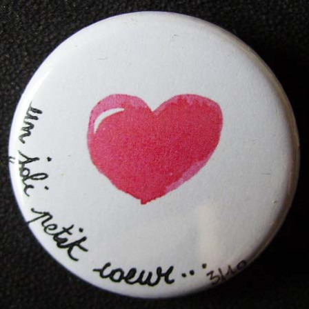 Badge « Les Amoureux » Un Joli Petit Coeur