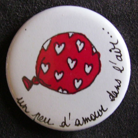 Badge « Les Amoureux » Un peu d'Amour dans l'Air