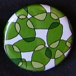 Badge Motifs Verts - Ovales Vert Vif