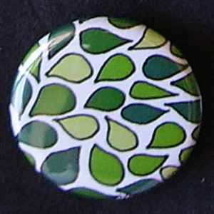 Badge Motifs Verts - Camaieu Vert