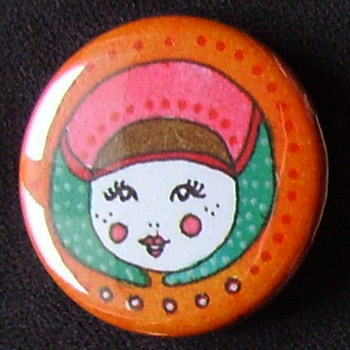 Badge Poupées Russes - Orange