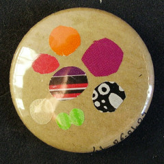Badge Craft Paillettes Multicolores