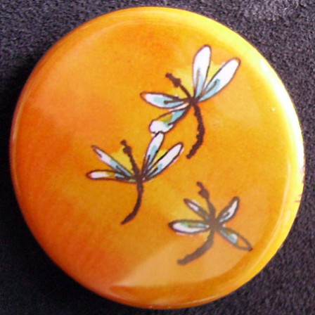 Badge Idylle - Libellules