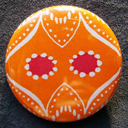 Badge Régalade Hibou Orange