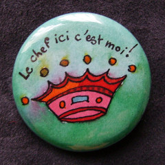 Badge Le Chef ici c'est moi !