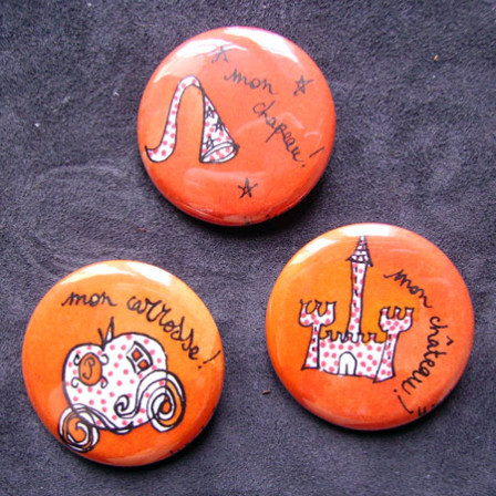 Badge Pack Princesse Orange
