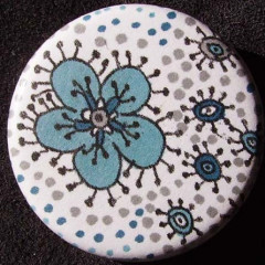 Badge Raja Fleur Azur