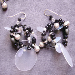 Boucles d'Oreilles Folie Noire