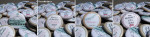 Mariage "Liberty Retro", badges personnalisés de Marlène & Jonathan