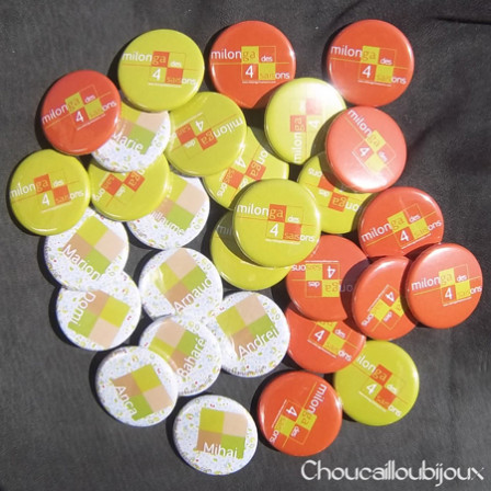 Badges personnalisés Milonga des 4 saisons