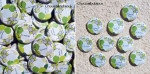 Mariage "Lampions Verts & Gris", badges personnalisés de Aurélie & Nicolas